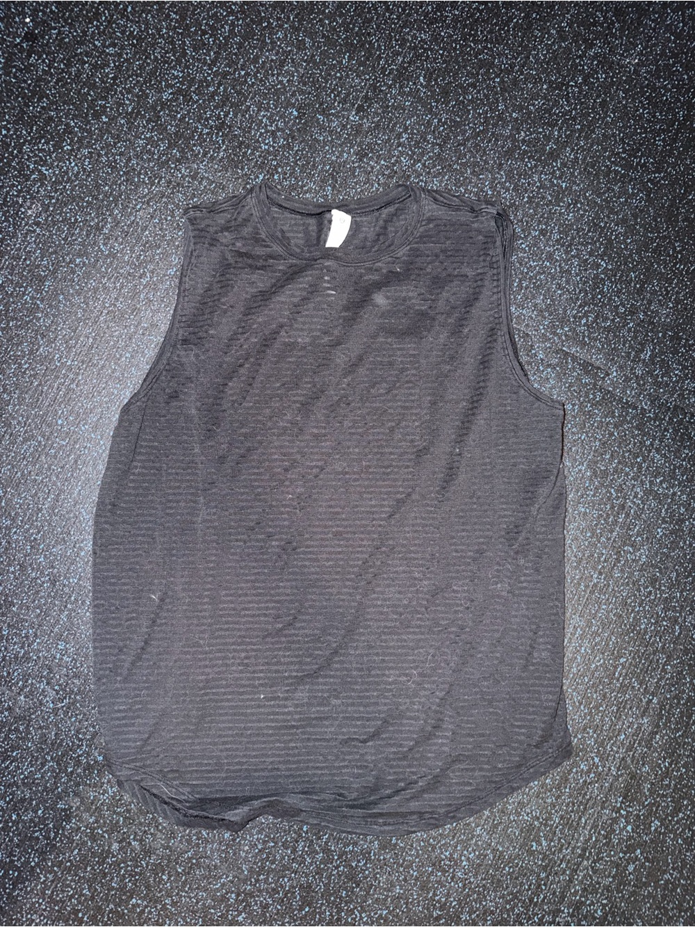 lululemon athletica Black Ribbed Sleeveless Tank